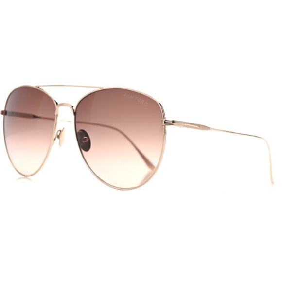 Tom Ford Accessories - TF13. Tom Ford Titanium Milla Aviator Sunglasses TF784 Gold